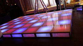 Miami Beach LED Illuminated Dance Floor Rental