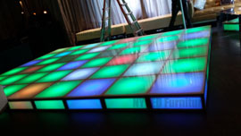 Miami Beach LED Lighted Dance Floor Rental