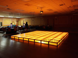Amber LED Dance Floor Rental Long Island